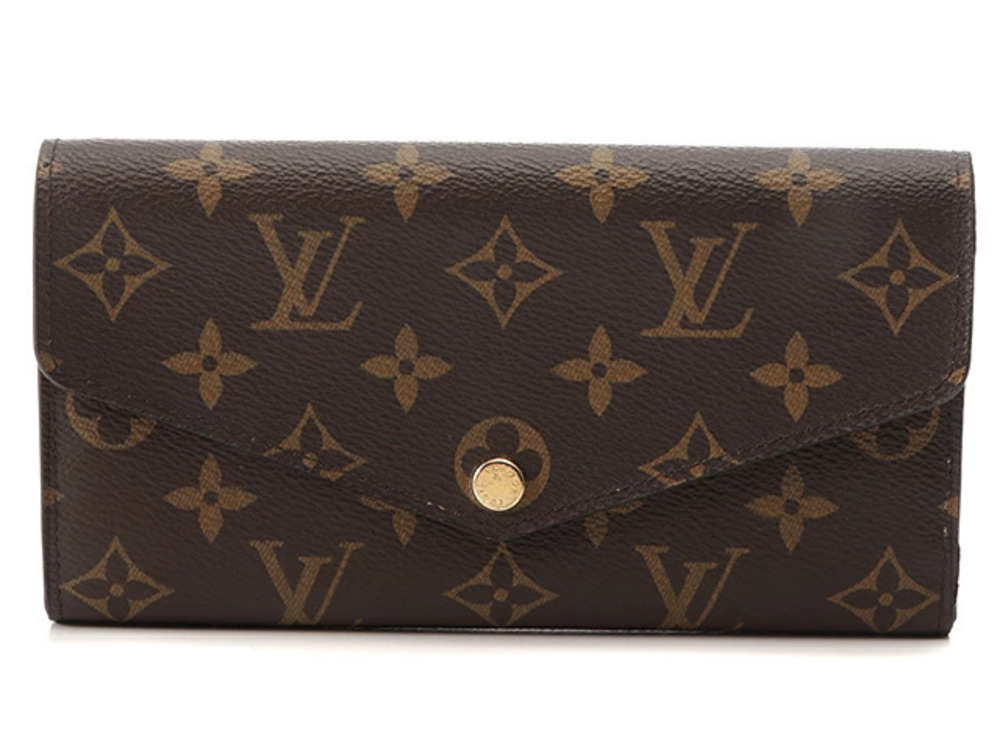 LOUIS VUITTON Portefeuille Sarah Monogram Fuschia Pink